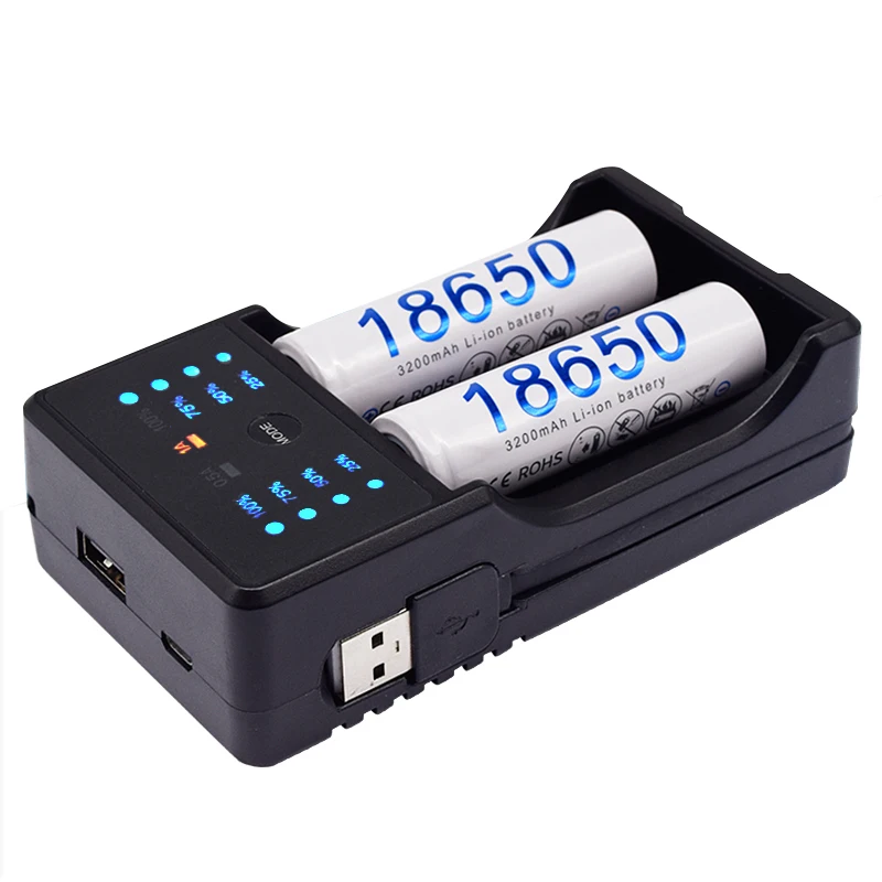 PALO USB Intelligent Charger for 1.2V Ni-Mh AA AAA battery 18650 26650 14500 3.7V Li-ion Rechargeable battery Power Bank charge
PALO USB Intelligent Charger for 1.2V Ni-Mh AA AAA battery 18650 26650 14500 3.7V Li-ion Rechargeable battery Power Bank charge