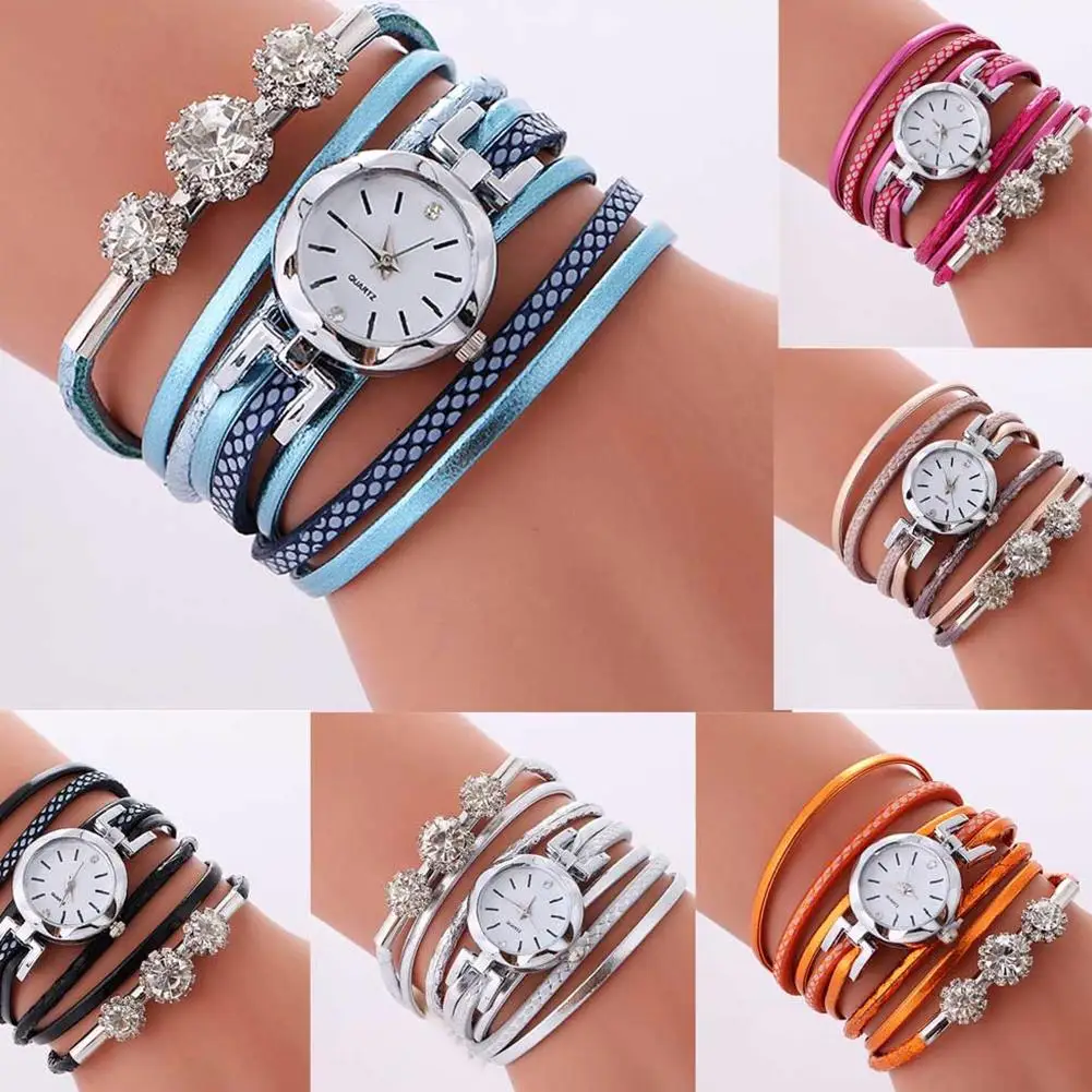Luxury Women Watches Rhinestone Round Dial Analog Quartz Multilayer Bracelet Wrist Watch Ladies Fashion Watch relogio feminino
Luxury Women Watches Rhinestone Round Dial Analog Quartz Multilayer Bracelet Wrist Watch Ladies Fashion Watch relogio feminino