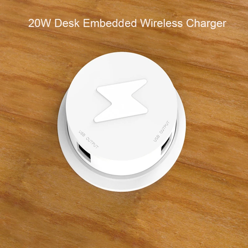 20W Fast Wireless Charger Built in Desktop Embedded Wireless Phone Charger For iPhone Samsung Huawei Bedside table Furniture
20W Fast Wireless Charger Built in Desktop Embedded Wireless Phone Charger For iPhone Samsung Huawei Bedside table Furniture