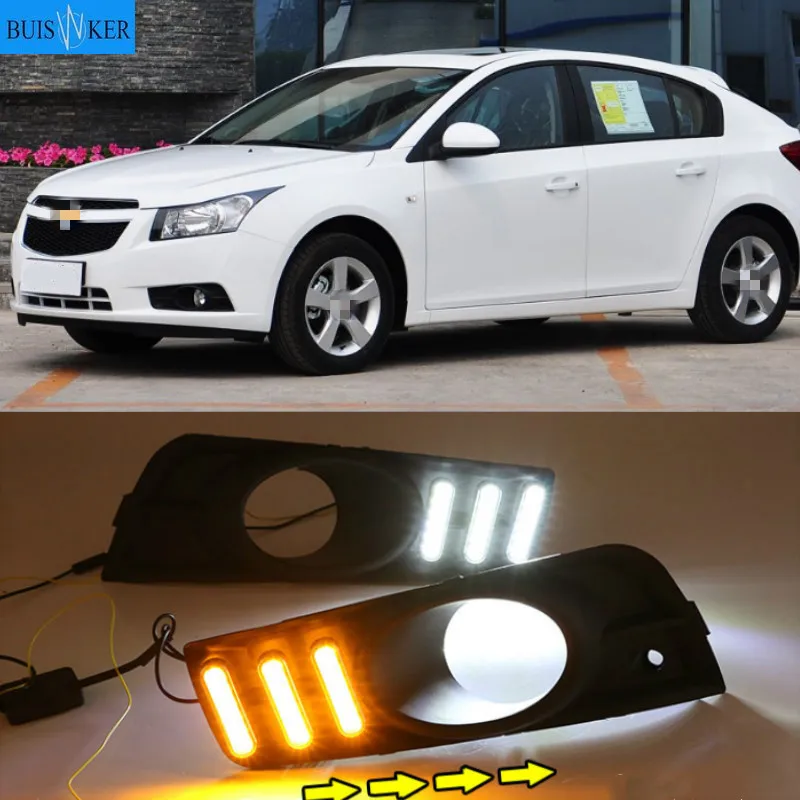 2PCS LED for chevrolet cruze 2009 2010 2011 2012 2013 2014 DRL Daytime Running Light Daylight with turn signal lamp
2PCS LED for chevrolet cruze 2009 2010 2011 2012 2013 2014 DRL Daytime Running Light Daylight with turn signal lamp