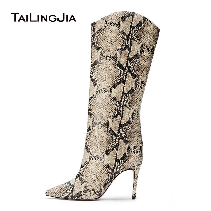 Snake Print Knee High Boots Women 2021 High Stiletto Heel Ladies Long Boot Fashion Pointed Toe Heeled Pull On Autumn Shoes Woman
Snake Print Knee High Boots Women 2021 High Stiletto Heel Ladies Long Boot Fashion Pointed Toe Heeled Pull On Autumn Shoes Woman