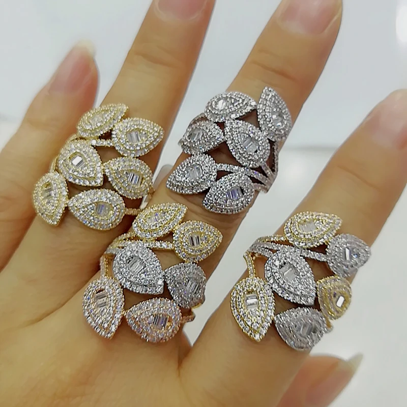 GODKI Luxury Leaves Cluster Design Bold Statement Rings with Zirconia Stones 2020 Women Engagement Party Jewelry High Quality
GODKI Luxury Leaves Cluster Design Bold Statement Rings with Zirconia Stones 2020 Women Engagement Party Jewelry High Quality