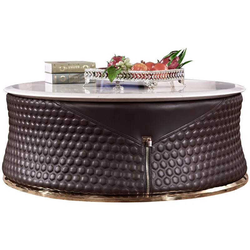 Tea table simple light luxury living room model room custom furniture Hong Kong-style marble round coffee table
Tea table simple light luxury living room model room custom furniture Hong Kong-style marble round coffee table