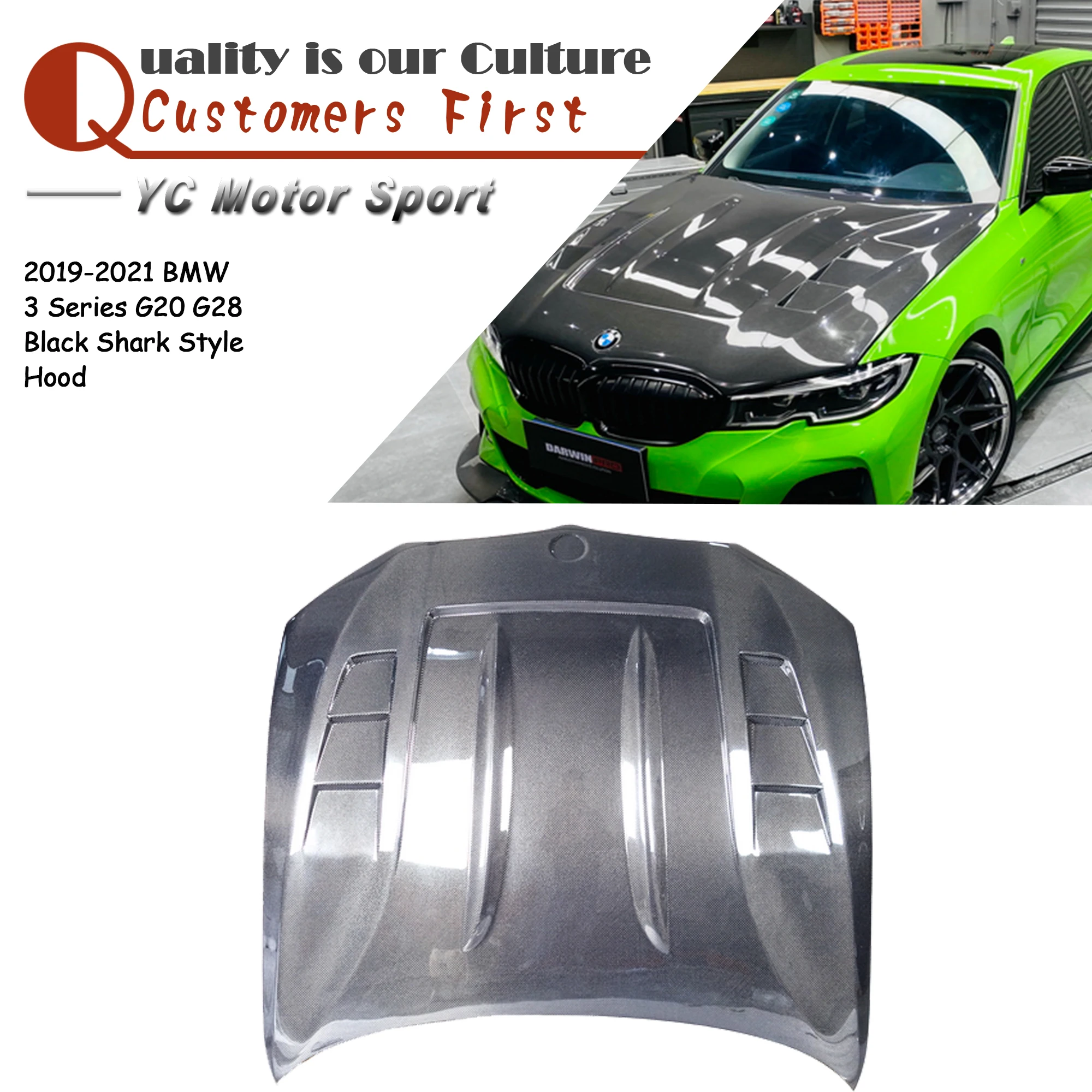 Car Accessories Carbon Fiber Black Shark Style Hood Fit For 2019-2021 3 Series G20 G28 Bonnet Engine Cover
Car Accessories Carbon Fiber Black Shark Style Hood Fit For 2019-2021 3 Series G20 G28 Bonnet Engine Cover