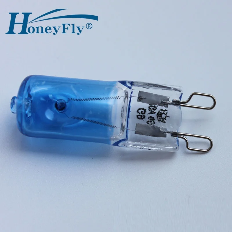 HoneyFly 5 шт. G9 галогенная синяя лампа светильник покрытием лампочка 220 в холодный белый капсульный кристальный свет 40 Вт галогенная настольная лампа
HoneyFly 5 шт. G9 галогенная синяя лампа светильник покрытием лампочка 220 в холодный белый капсульный кристальный свет 40 Вт галогенная настольная лампа