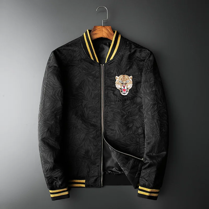 New Men luxury Rib Sleeve Embroidered Flowers leopard Striped couple Baseball Coats & Jackets Abstract digital coat Motor #N244
New Men luxury Rib Sleeve Embroidered Flowers leopard Striped couple Baseball Coats & Jackets Abstract digital coat Motor #N244