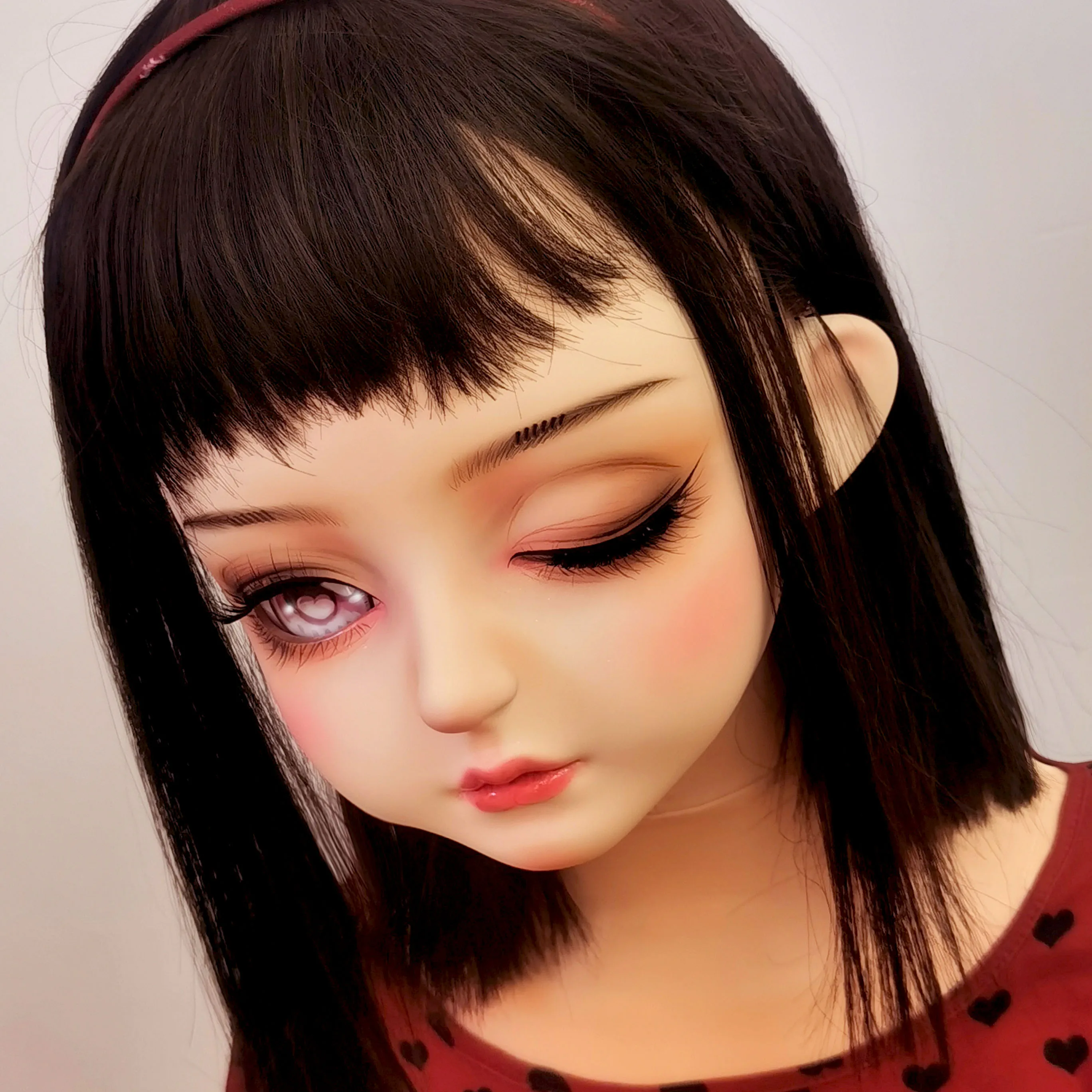 (DOLLKII-A2) Quality Handmade Female Girl Resin Half Head Cosplay Japanese Role Play BJD Kigurumi Mask Crossdresser Doll Mask
(DOLLKII-A2) Quality Handmade Female Girl Resin Half Head Cosplay Japanese Role Play BJD Kigurumi Mask Crossdresser Doll Mask