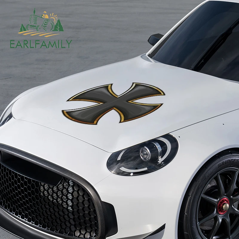 EARLFAMILY 43cm x 43cm Maltese Cross Amalfi Cross Graphics Funny Car Head Stickers JDM Trunk Window Car Accessories Vinyl Decals
EARLFAMILY 43cm x 43cm Maltese Cross Amalfi Cross Graphics Funny Car Head Stickers JDM Trunk Window Car Accessories Vinyl Decals
