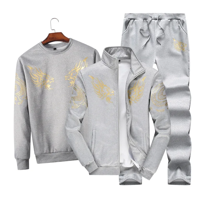 2020 Men's Sports Suit 3 Pieces Suits Winter Autumn Jogging New Cotton Large Size Sports Set Run Fitness Warm Men Jogging Suits
2020 Men's Sports Suit 3 Pieces Suits Winter Autumn Jogging New Cotton Large Size Sports Set Run Fitness Warm Men Jogging Suits
