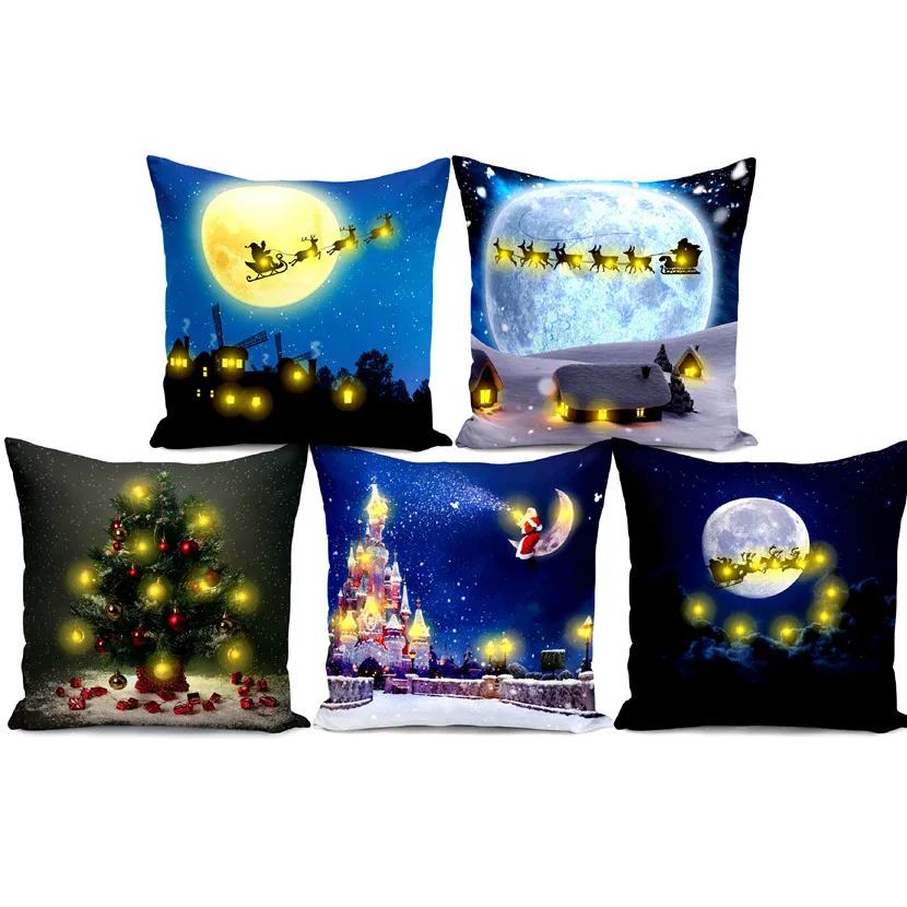 Creative printed Short plush pillowcase Christmas Eve lantern Decorative cuhsion cover for living room sofa chair car
Creative printed Short plush pillowcase Christmas Eve lantern Decorative cuhsion cover for living room sofa chair car