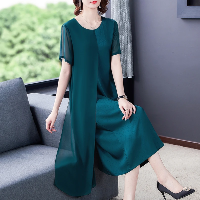 Summer Vintage Red Natural Silk Midi prom Dresses Women Casual Solid Short Sleeve Dress Elegant Bodycon Evening Vestidos 2024
Summer Vintage Red Natural Silk Midi prom Dresses Women Casual Solid Short Sleeve Dress Elegant Bodycon Evening Vestidos 2024