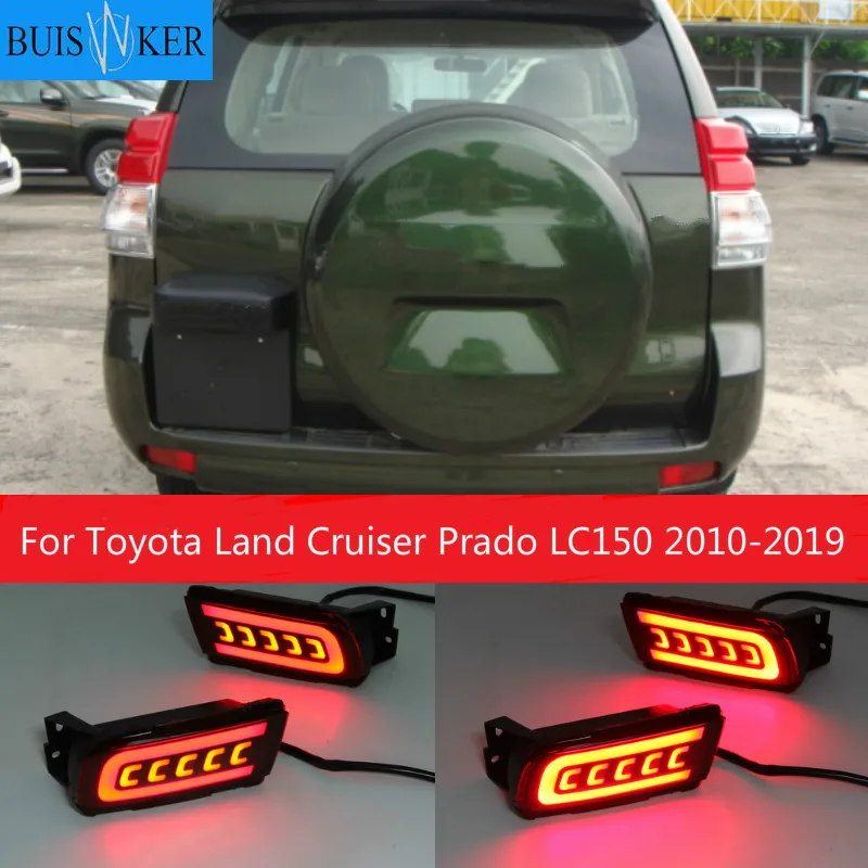 2PCS LED Reflector Rear Fog Lamp Fog Light Brake light turn signal For Toyota Land Cruiser Prado LC150 2010-2019
2PCS LED Reflector Rear Fog Lamp Fog Light Brake light turn signal For Toyota Land Cruiser Prado LC150 2010-2019