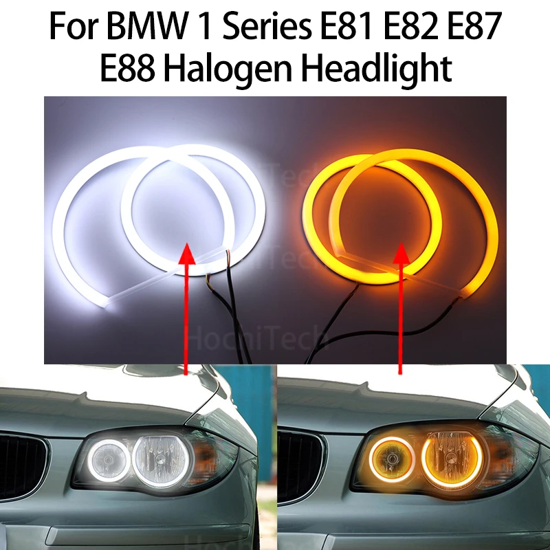 Switchback Cotton Light LED Angel Eye Dual White Amber For BMW 1 Series E81 E82 E87 E88 halogen Headlight
Switchback Cotton Light LED Angel Eye Dual White Amber For BMW 1 Series E81 E82 E87 E88 halogen Headlight