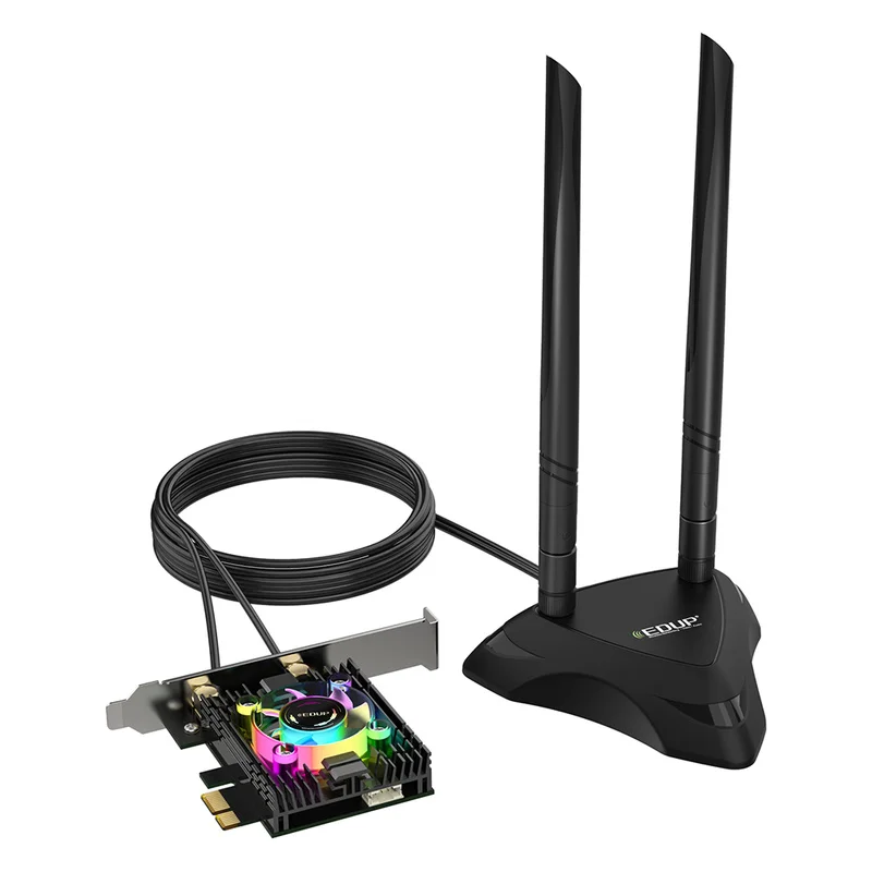 Pcie X1 Wi-Fi 6 сетевой адаптер 3000 Мбит/с Bluetooth 5,1 Dual Band 2,4 г/5G с радиатором RGB вентилятор основание антенны Intel AX200 чип
Pcie X1 Wi-Fi 6 сетевой адаптер 3000 Мбит/с Bluetooth 5,1 Dual Band 2,4 г/5G с радиатором RGB вентилятор основание антенны Intel AX200 чип