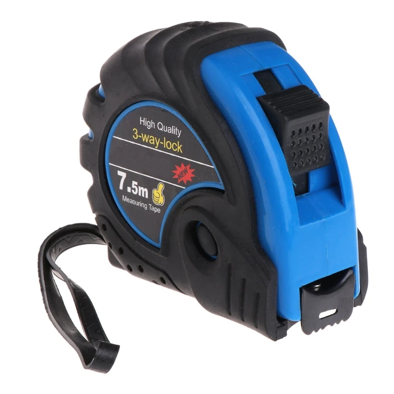 3 м, 5 м, 7,5 м, противоударный кожаный чехол, стальная телескопическая рулетка, 3-сторонняя блокировка, Метрическая резиновая рулетка, норма 63HF 
3 м, 5 м, 7,5 м, противоударный кожаный чехол, стальная телескопическая рулетка, 3-сторонняя блокировка, Метрическая резиновая рулетка, норма 63HF