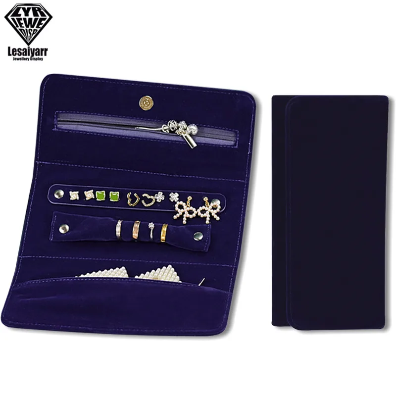 Fashion Velvet Travel Jewelry Organizer Foldable Display Jewelry Roll Storage Bag for Bracelets Necklace Rings Earrings
Fashion Velvet Travel Jewelry Organizer Foldable Display Jewelry Roll Storage Bag for Bracelets Necklace Rings Earrings