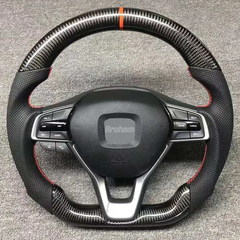 Заказной кожаный гоночный руль из углеродного волокна для Honda Accord 10th JDM 2018 2019 2020 2021
Заказной кожаный гоночный руль из углеродного волокна для Honda Accord 10th JDM 2018 2019 2020 2021