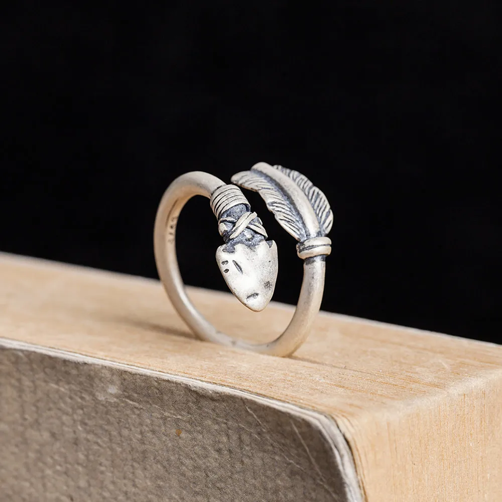 2025 New Arrivals 100% Solid Real 925 Sterling Silver Feather Arrow Ring Adjustable Rings For Women Mens Vintage Style Jewelry
2025 New Arrivals 100% Solid Real 925 Sterling Silver Feather Arrow Ring Adjustable Rings For Women Mens Vintage Style Jewelry