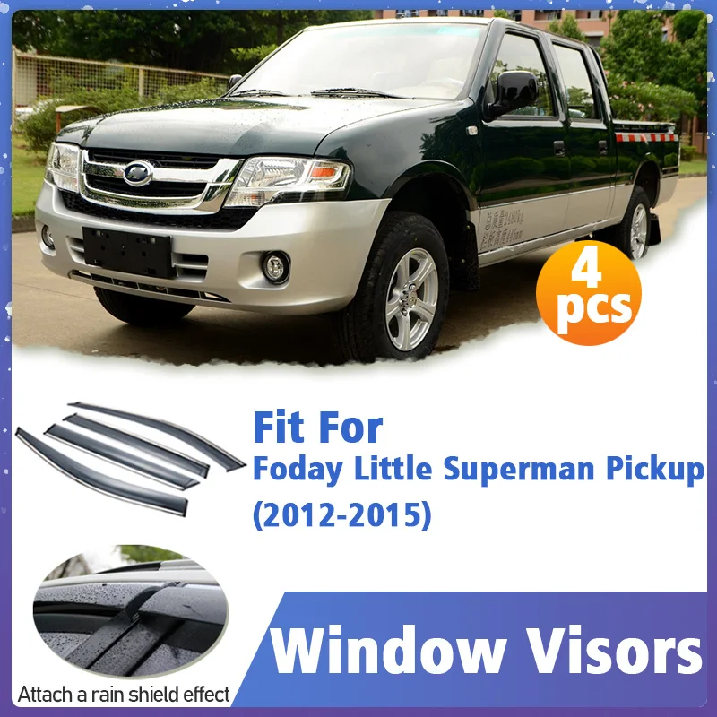Window Visor Guard for Foday Little Superman Pickup 2012-2015 Vent Cover Trim Awnings Shelters Protection Sun Rain Deflector
Window Visor Guard for Foday Little Superman Pickup 2012-2015 Vent Cover Trim Awnings Shelters Protection Sun Rain Deflector