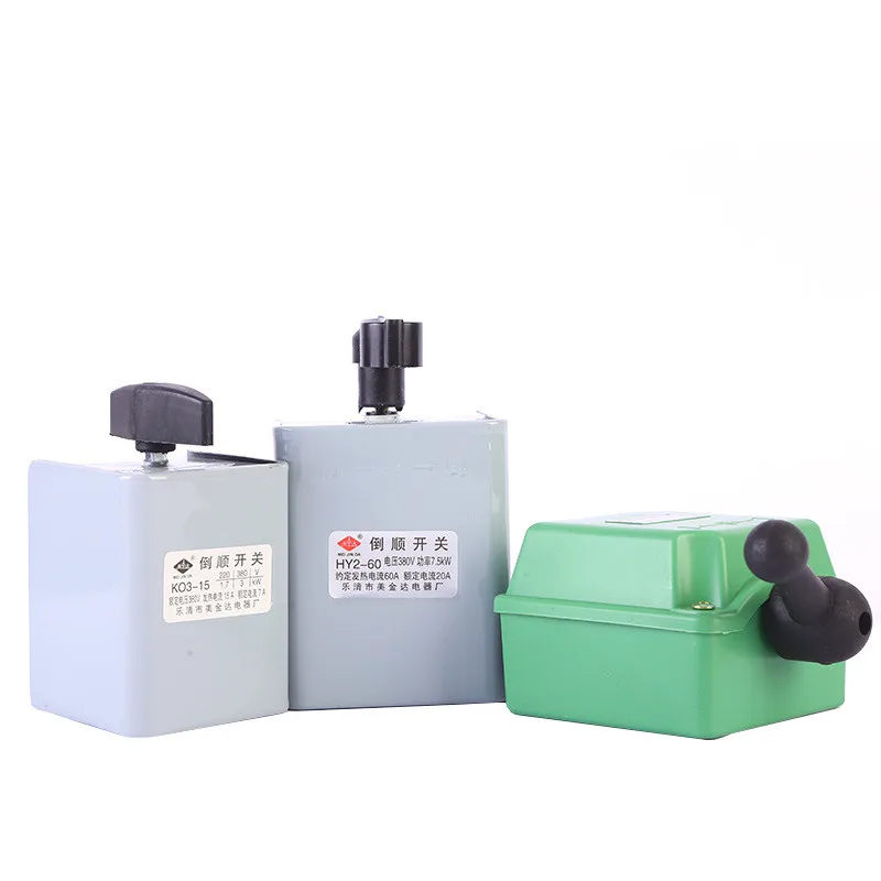 1pcs reverse switch forward and reverse transfer switch motor reverse forward switch handle single-phase three-phase
1pcs reverse switch forward and reverse transfer switch motor reverse forward switch handle single-phase three-phase