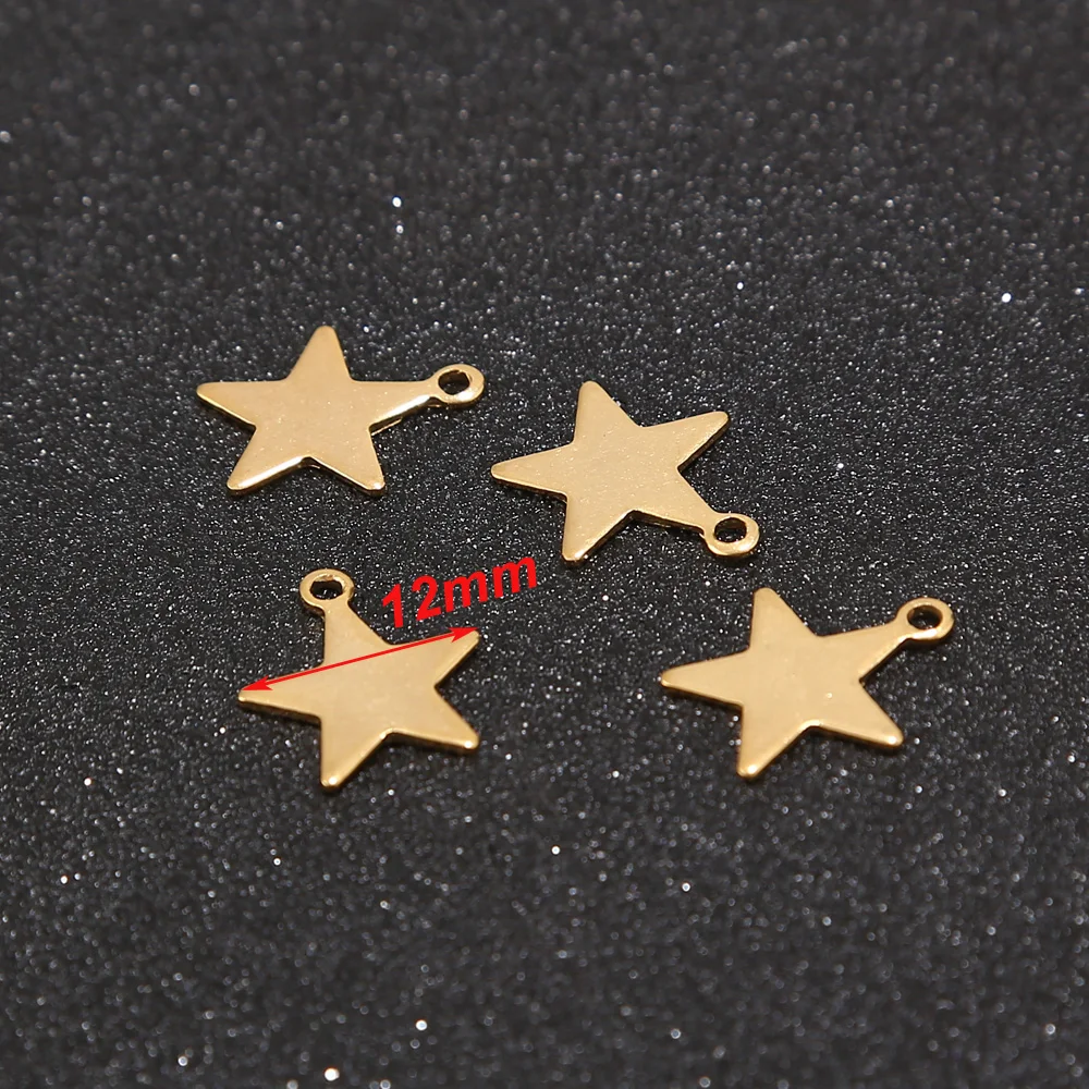 Gold tone Stainless Steel Charms Pendants Star Pendants for Women Men Jewelry Making Crafting DIY Necklace Bracelet 20pcs/lot
Gold tone Stainless Steel Charms Pendants Star Pendants for Women Men Jewelry Making Crafting DIY Necklace Bracelet 20pcs/lot