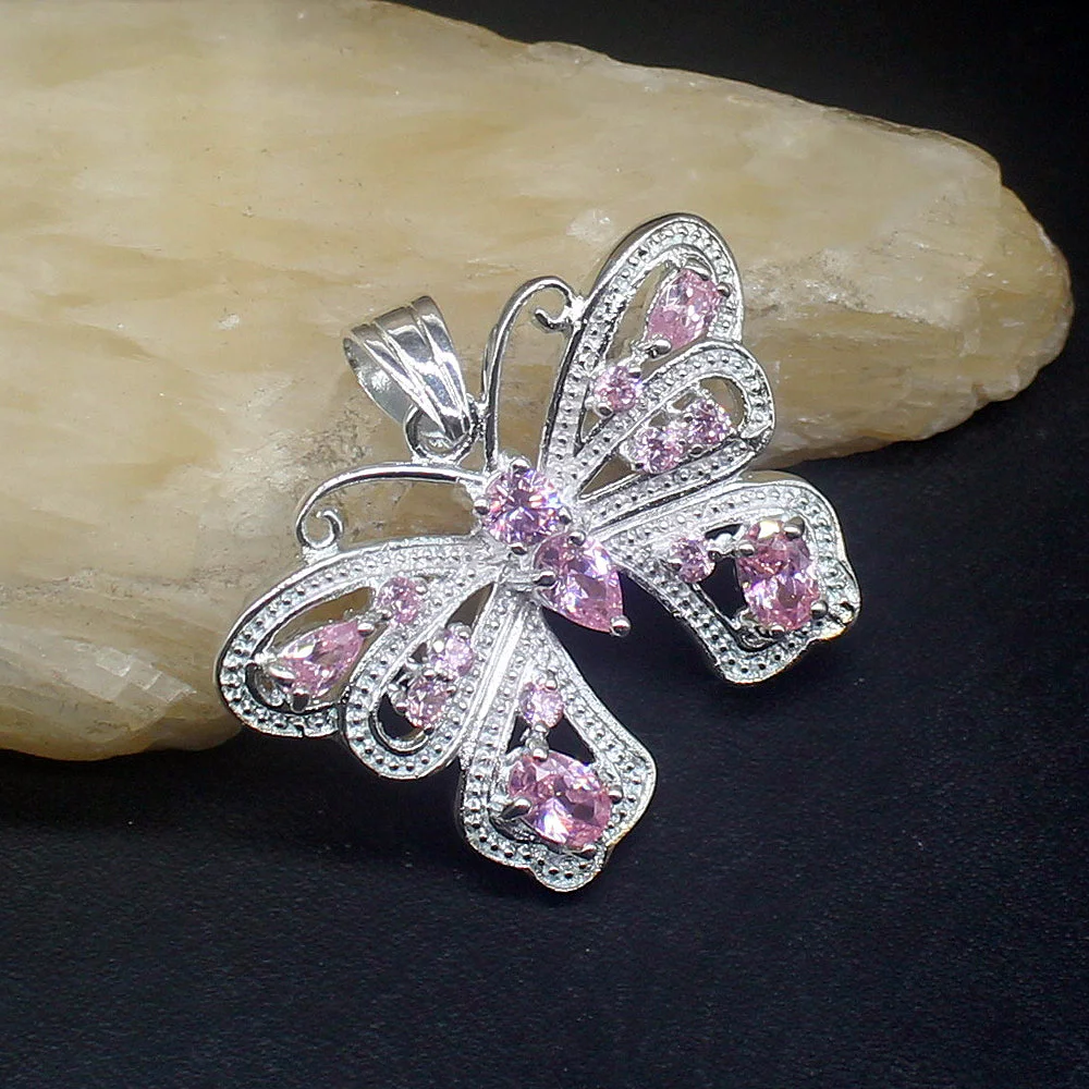 Fashion Jewelry Unique Genuine 925 Silver Butterfly Charm Pink Topaz Kunzite Pendant Necklace Gifts for Women Girls 20213858
Fashion Jewelry Unique Genuine 925 Silver Butterfly Charm Pink Topaz Kunzite Pendant Necklace Gifts for Women Girls 20213858
