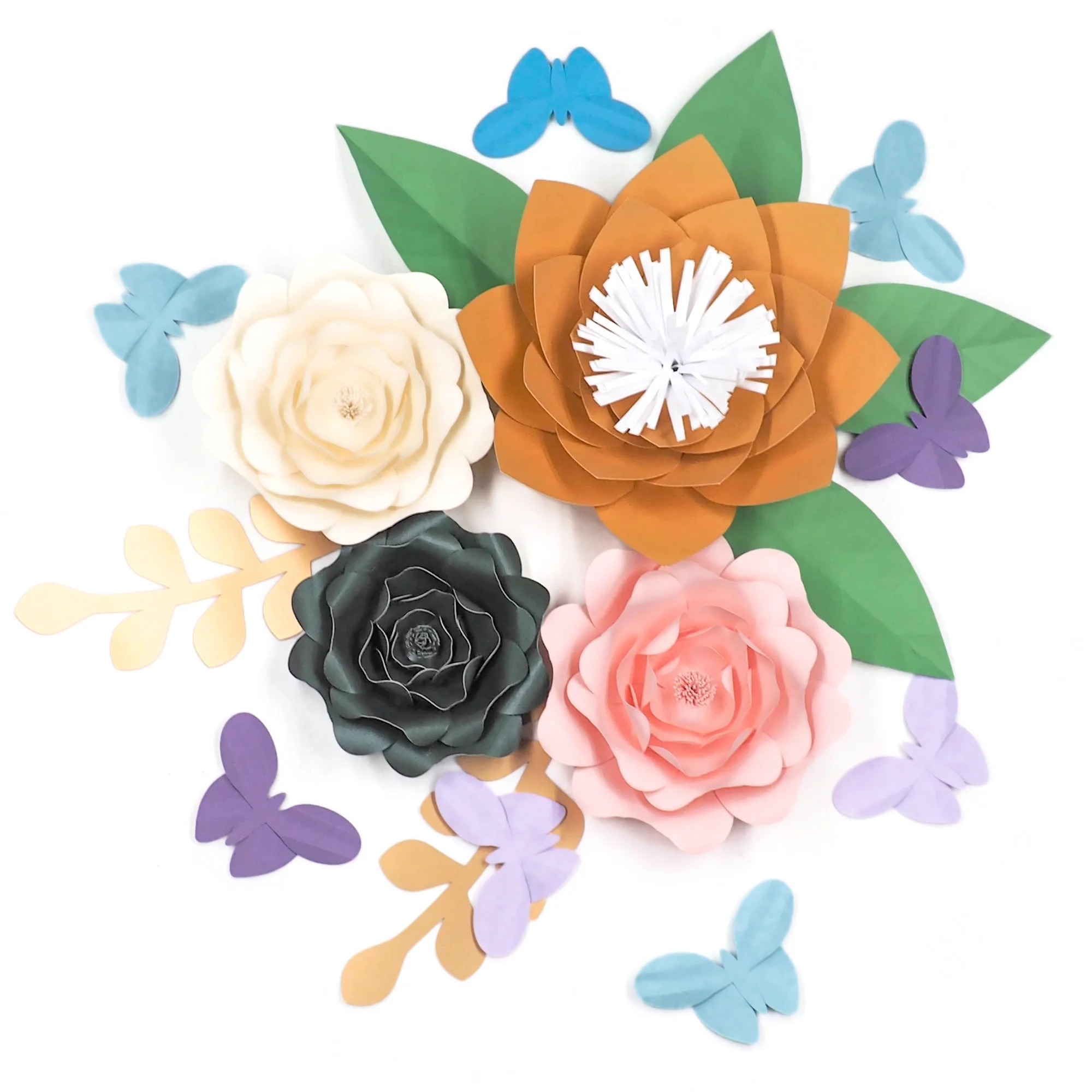 2018 Half Made Large Paper Flowers Kits With Leaves Butterflies Wedding Backdrop Baby Nursery rose artificielles pour le mariage
2018 Half Made Large Paper Flowers Kits With Leaves Butterflies Wedding Backdrop Baby Nursery rose artificielles pour le mariage