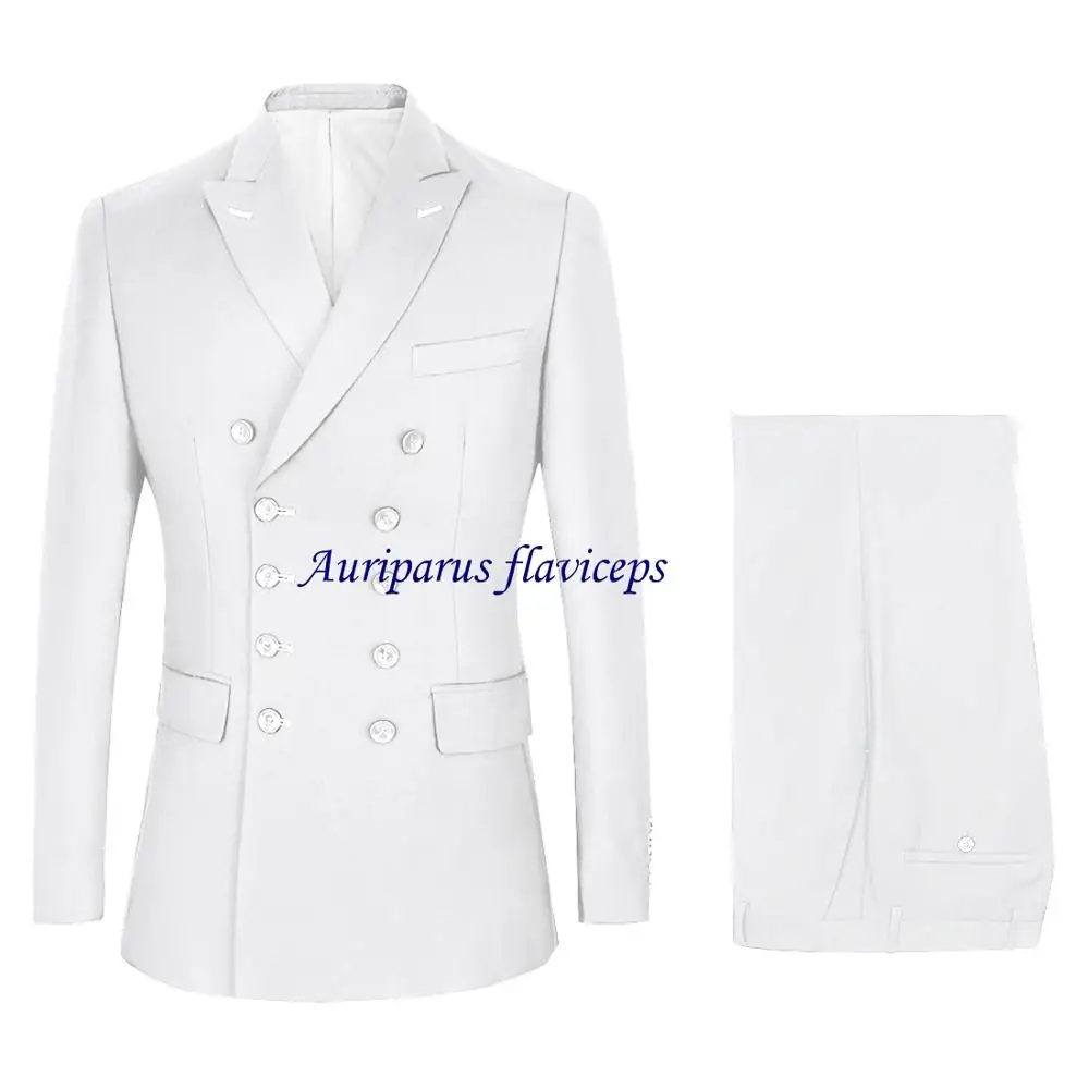 New Design Double Breasted Man Suits 10 Buttons Groom Suit Ivory Dinner Suit Peaked Lapel Wedding Suits(Jacket+pants)
New Design Double Breasted Man Suits 10 Buttons Groom Suit Ivory Dinner Suit Peaked Lapel Wedding Suits(Jacket+pants)