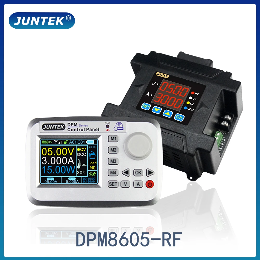 JUNTEK DPM8605-RF 60V 5A Remote Control Programmable DC DC Digital Adjustable Step Down Voltage Power Supply Buck Converter
JUNTEK DPM8605-RF 60V 5A Remote Control Programmable DC DC Digital Adjustable Step Down Voltage Power Supply Buck Converter