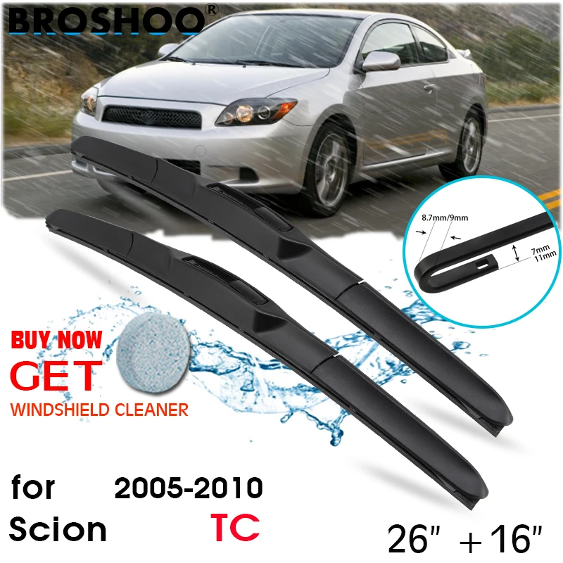 Car Wiper Blade Front Window Windscreen Windshield Wipers Blades Auto U Hook Arm Accessories For Scion TC 26+16" 2005-2010
Car Wiper Blade Front Window Windscreen Windshield Wipers Blades Auto U Hook Arm Accessories For Scion TC 26+16" 2005-2010