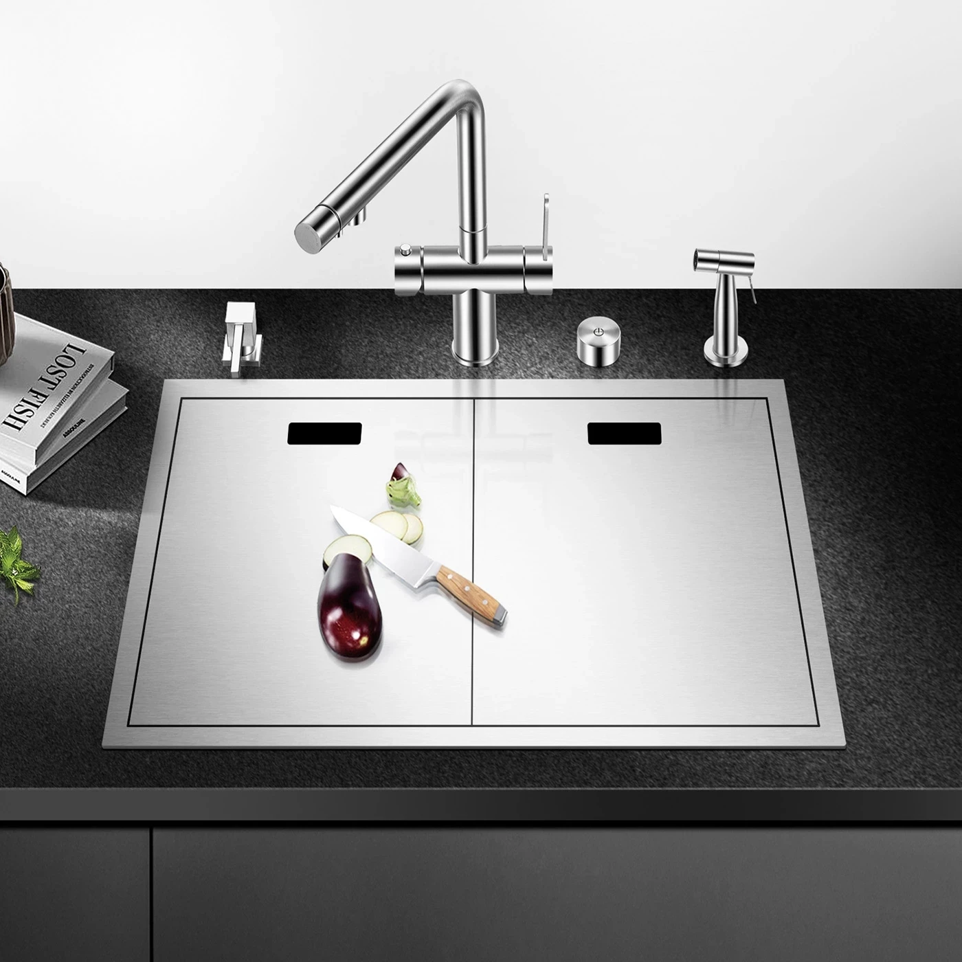 ASRAS 6443Y Double Cover Hidden Kitchen Sink New Cloaking 304 Stainless Steel Thickness Handmade Brushed Single Sink
ASRAS 6443Y Double Cover Hidden Kitchen Sink New Cloaking 304 Stainless Steel Thickness Handmade Brushed Single Sink