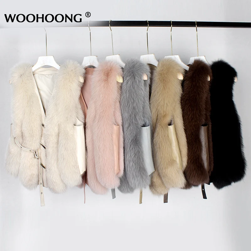 Spring Real Fox Fur Vest Women Sleeveless Winter Jacket Gilet Natural Fur Coat Bodywarmer Waistcoat Thick Warm Streetwear
Spring Real Fox Fur Vest Women Sleeveless Winter Jacket Gilet Natural Fur Coat Bodywarmer Waistcoat Thick Warm Streetwear