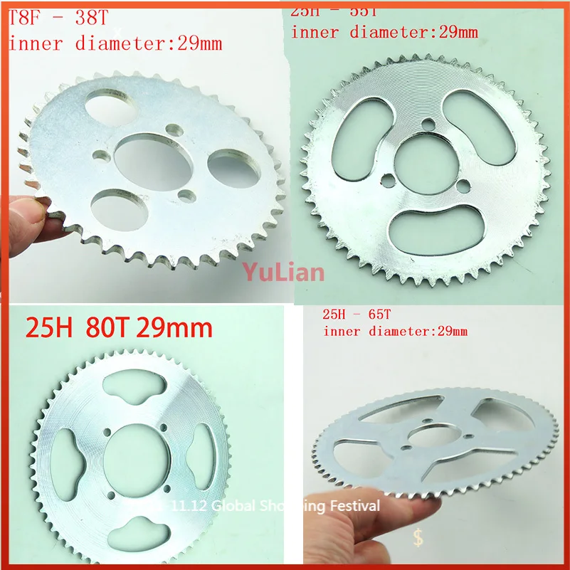 Задняя звездочка T8F 38T 25H 55T 65T 80T 29 мм для 47CC 49CC Mini Moto ATV Quad внедорожный карманный велосипед 
Задняя звездочка T8F 38T 25H 55T 65T 80T 29 мм для 47CC 49CC Mini Moto ATV Quad внедорожный карманный велосипед