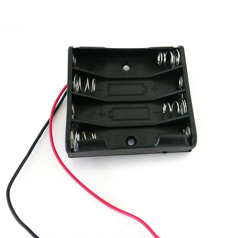 30pcs/lot MasterFire Plastic 4 x 1.5V AAA Batteries Holder Cover 4 Slots 6V Battery Storage Box Case Shell with Wire Leads
30pcs/lot MasterFire Plastic 4 x 1.5V AAA Batteries Holder Cover 4 Slots 6V Battery Storage Box Case Shell with Wire Leads