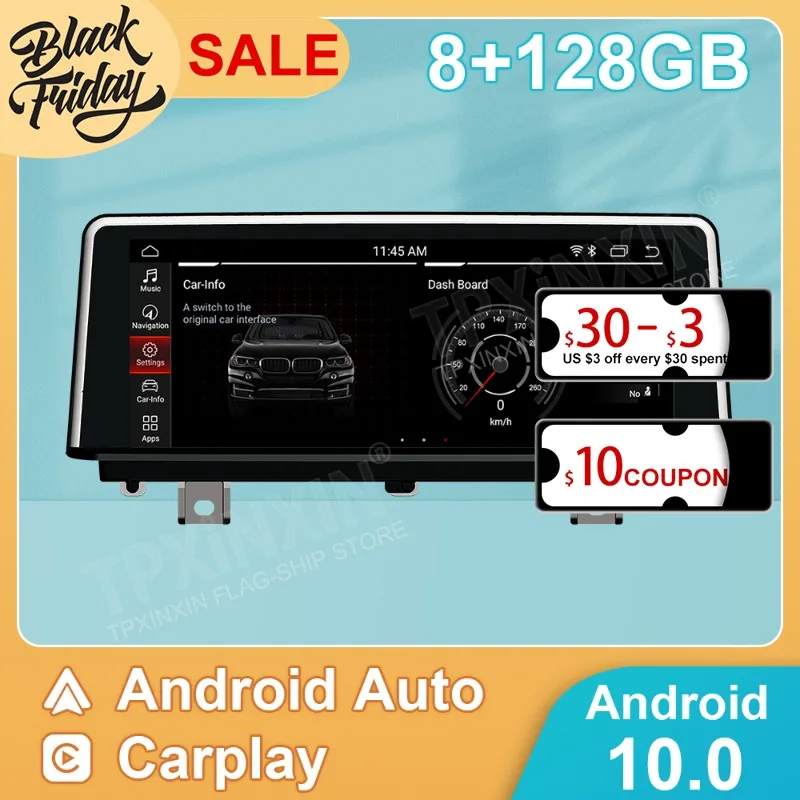 Android 10.0 8G+128GB For BMW 3er F30 F80 4er F32 2017 Car GPS Navigation Carplay Auto Radio Stereo Multimedia Player Head Unit
Android 10.0 8G+128GB For BMW 3er F30 F80 4er F32 2017 Car GPS Navigation Carplay Auto Radio Stereo Multimedia Player Head Unit