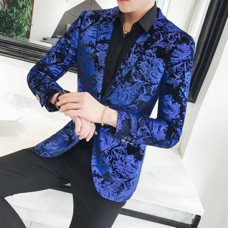 New Wedding Suit HOT Male Blazers Slim Fit Suits For Men Business Formal Party Blue jackets Hairstylist Bar stage costume
New Wedding Suit HOT Male Blazers Slim Fit Suits For Men Business Formal Party Blue jackets Hairstylist Bar stage costume