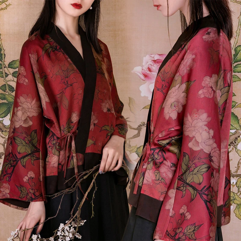 Fashion Women Red Japanese Kimono Chinese Style Retro Hanfu Cardigan Casual Printed Coat Blouse Oriental Jackets Tops Robes Gown
Fashion Women Red Japanese Kimono Chinese Style Retro Hanfu Cardigan Casual Printed Coat Blouse Oriental Jackets Tops Robes Gown