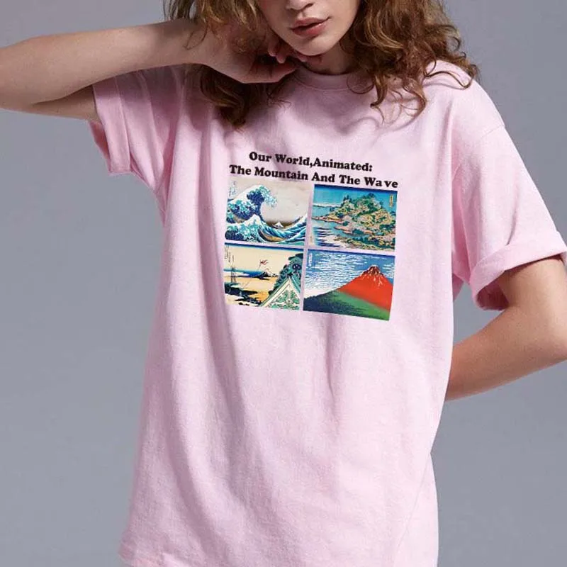 Wave and Mountain Graphic T-Shirt Kawaii Pastel Grunge Kanagawa Shirt 90s Aesthetic Tee
Wave and Mountain Graphic T-Shirt Kawaii Pastel Grunge Kanagawa Shirt 90s Aesthetic Tee