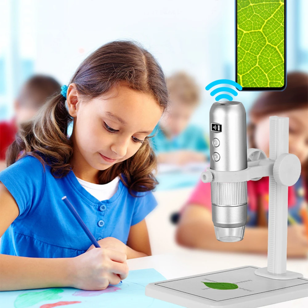 MS4 WiFi Video Microscope with 8 LED 1080P 1000X 37DB HD White Electronic Digital Microscope for Android IOS PC
MS4 WiFi Video Microscope with 8 LED 1080P 1000X 37DB HD White Electronic Digital Microscope for Android IOS PC