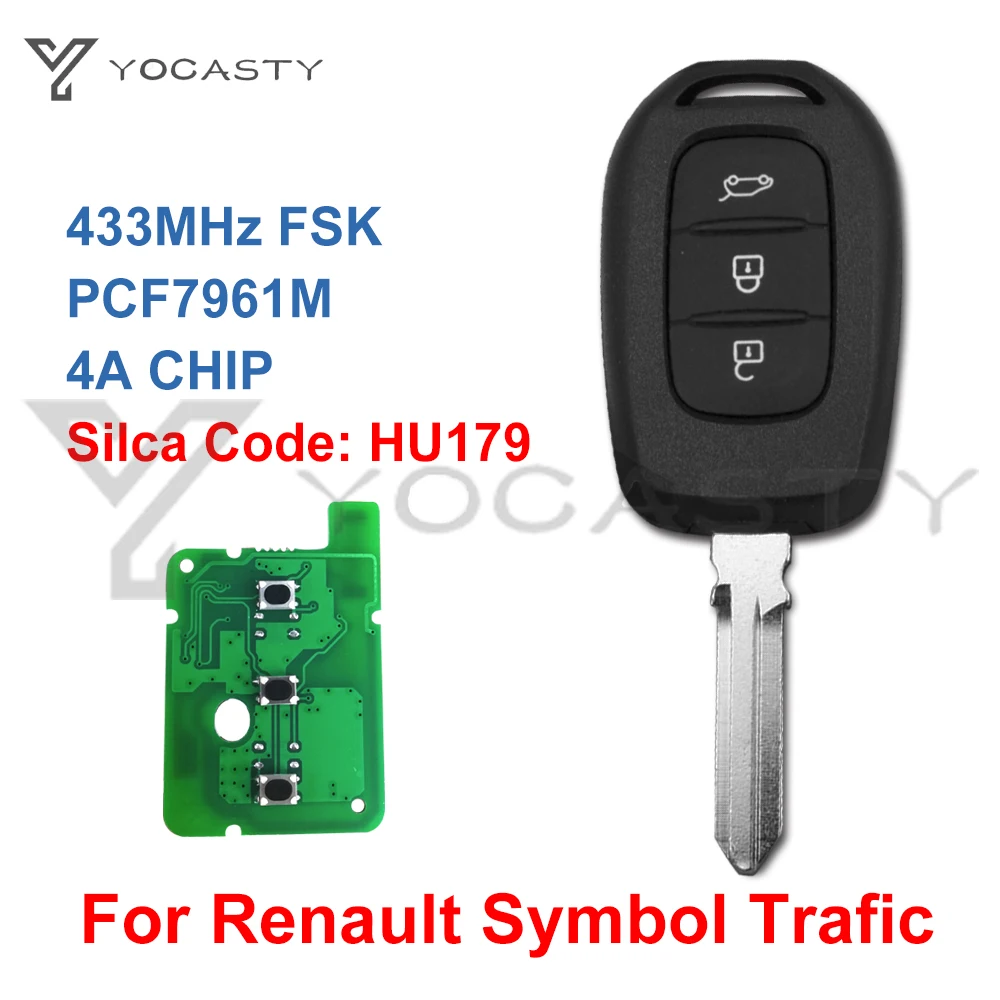 YOCASTY дистанционный автомобильный брелок для Renault Symbol Trafic Dacia Duster Logan Sandero 2012 2014 2015 2016 2017 2018 433 МГц PCF7961M
YOCASTY дистанционный автомобильный брелок для Renault Symbol Trafic Dacia Duster Logan Sandero 2012 2014 2015 2016 2017 2018 433 МГц PCF7961M
