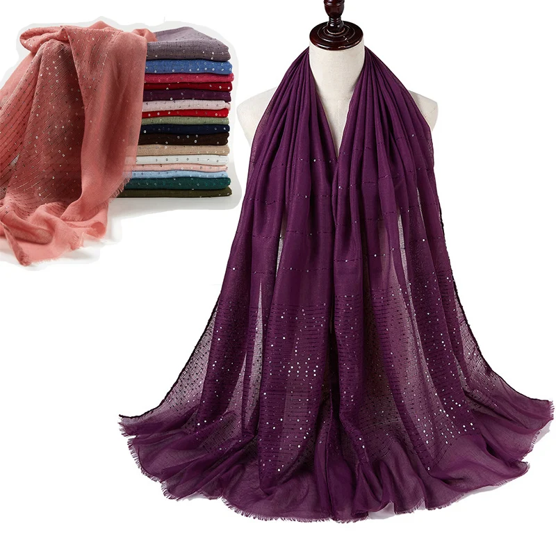 Tassel Sequin Cotton Blend Jersey Scarf Hijabs Muslim Fashion Long Scarves Shawl Solid Color Head Wraps For Women Headband 2021
Tassel Sequin Cotton Blend Jersey Scarf Hijabs Muslim Fashion Long Scarves Shawl Solid Color Head Wraps For Women Headband 2021