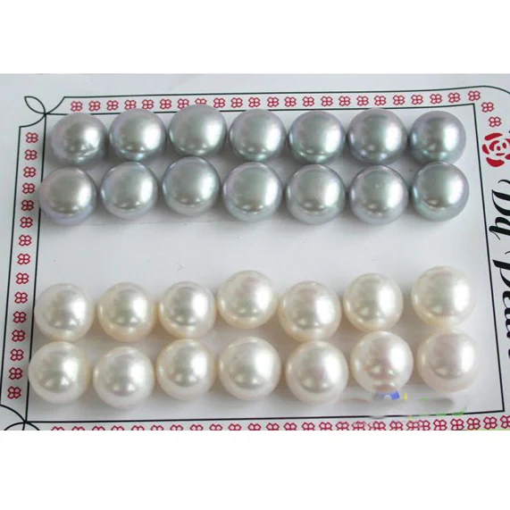 New Arrival Favorite Pearl Jewelry Wholesale 14 Pairs White Gray Round Freshwater Pearl Silver Stud Earrings Charming Lady Gift
New Arrival Favorite Pearl Jewelry Wholesale 14 Pairs White Gray Round Freshwater Pearl Silver Stud Earrings Charming Lady Gift