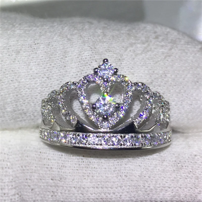 Classic Crown ring 925 Sterling silver AAAAA Cubic Zirconia Engagement Wedding Band Rings for women Bridal Jewelry Gift
Classic Crown ring 925 Sterling silver AAAAA Cubic Zirconia Engagement Wedding Band Rings for women Bridal Jewelry Gift