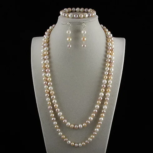 New Arrival Terisa Pearl Jewelry Set White Pink Purple Mixes AA Freshwater Pearl Necklace Bracelet Earrings Nice Women Gift
New Arrival Terisa Pearl Jewelry Set White Pink Purple Mixes AA Freshwater Pearl Necklace Bracelet Earrings Nice Women Gift