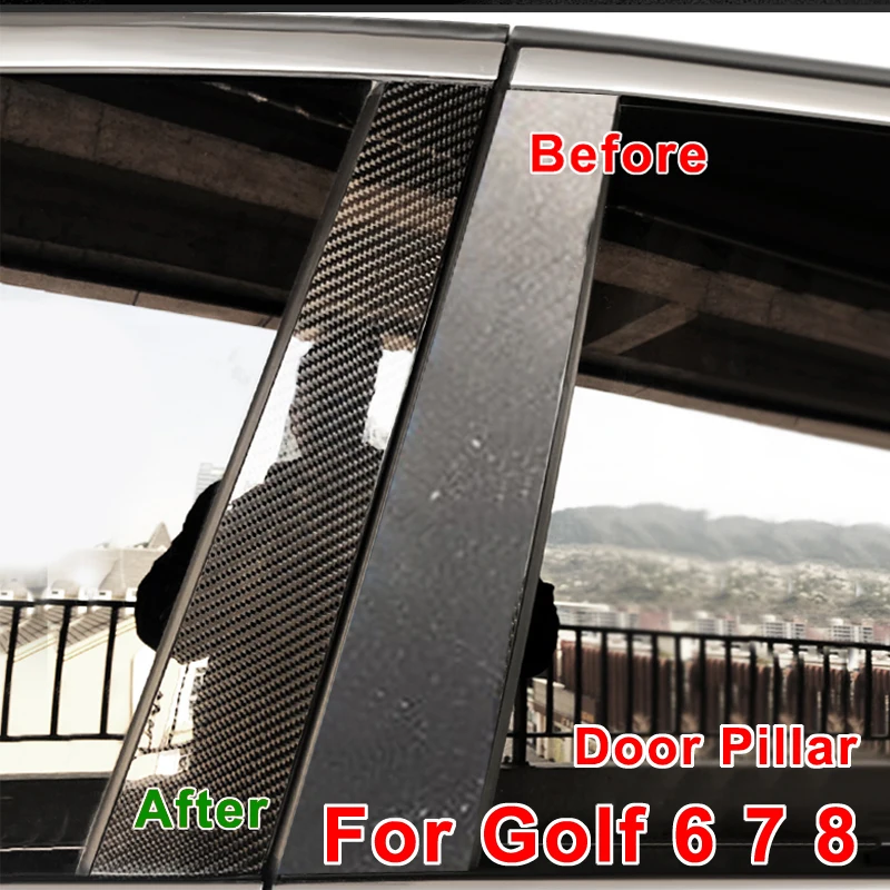 Carbon Fiber Car Door Pillar Trim Sticker For Volkswagen VW Golf 6 7 8 MK6 MK7 MK8 Window B-pillars Post Car Styling Accessories
Carbon Fiber Car Door Pillar Trim Sticker For Volkswagen VW Golf 6 7 8 MK6 MK7 MK8 Window B-pillars Post Car Styling Accessories