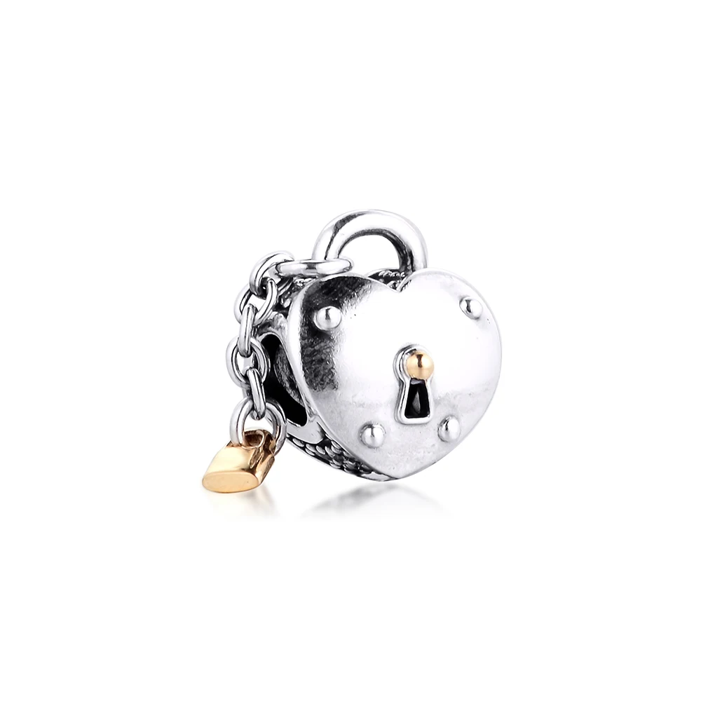 DIY Fits for CKK Charms Bracelets Two-Tone Heart and Lock Beads 100% 925 Sterling-Silver-Jewelry Free Shipping
DIY Fits for CKK Charms Bracelets Two-Tone Heart and Lock Beads 100% 925 Sterling-Silver-Jewelry Free Shipping