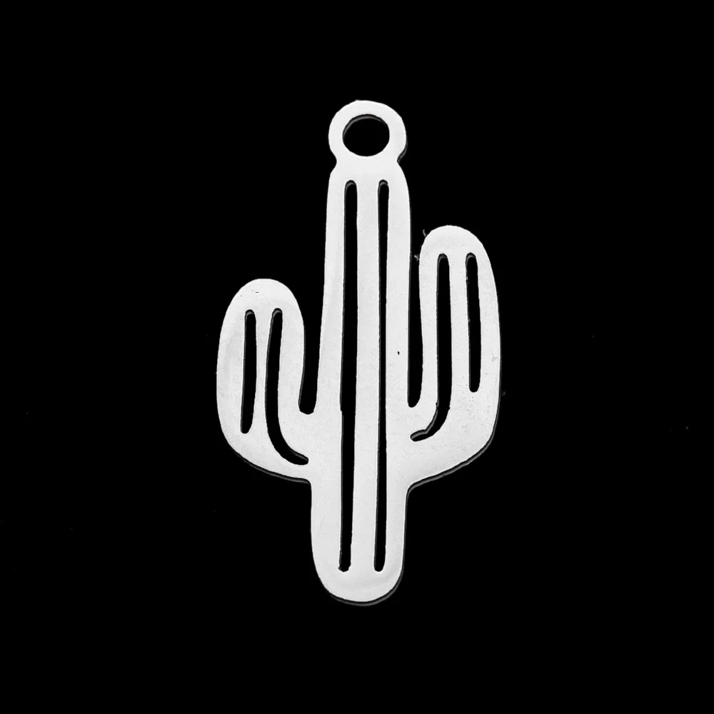 10Pcs/Lot 100% Stainless Steel Cactus Charm Pendant For DIY Jewelry Making Necklace
10Pcs/Lot 100% Stainless Steel Cactus Charm Pendant For DIY Jewelry Making Necklace