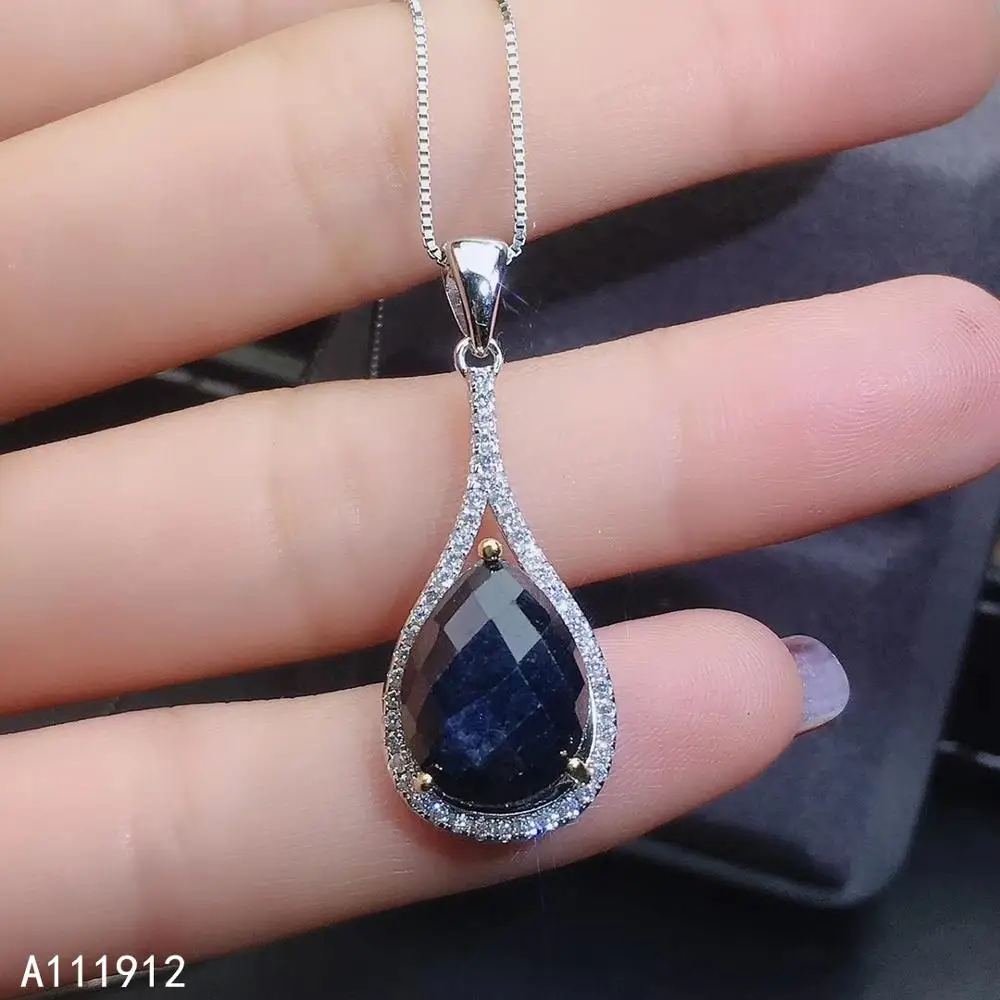 KJJEAXCMY Fine Jewelry Natural Sapphire 925 Sterling Silver Women Pendant Necklace Chain Support Test Elegant
KJJEAXCMY Fine Jewelry Natural Sapphire 925 Sterling Silver Women Pendant Necklace Chain Support Test Elegant