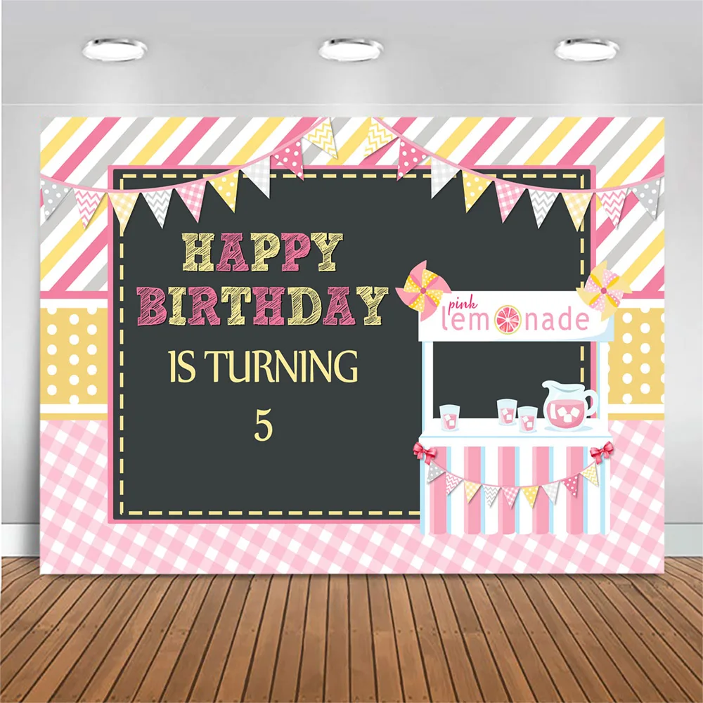 Happy 5th Birthday Backdrop Blackboard Customize Lemonade Stripes Kids Birthday Party Decor Photo Background for Photo Studio
Happy 5th Birthday Backdrop Blackboard Customize Lemonade Stripes Kids Birthday Party Decor Photo Background for Photo Studio