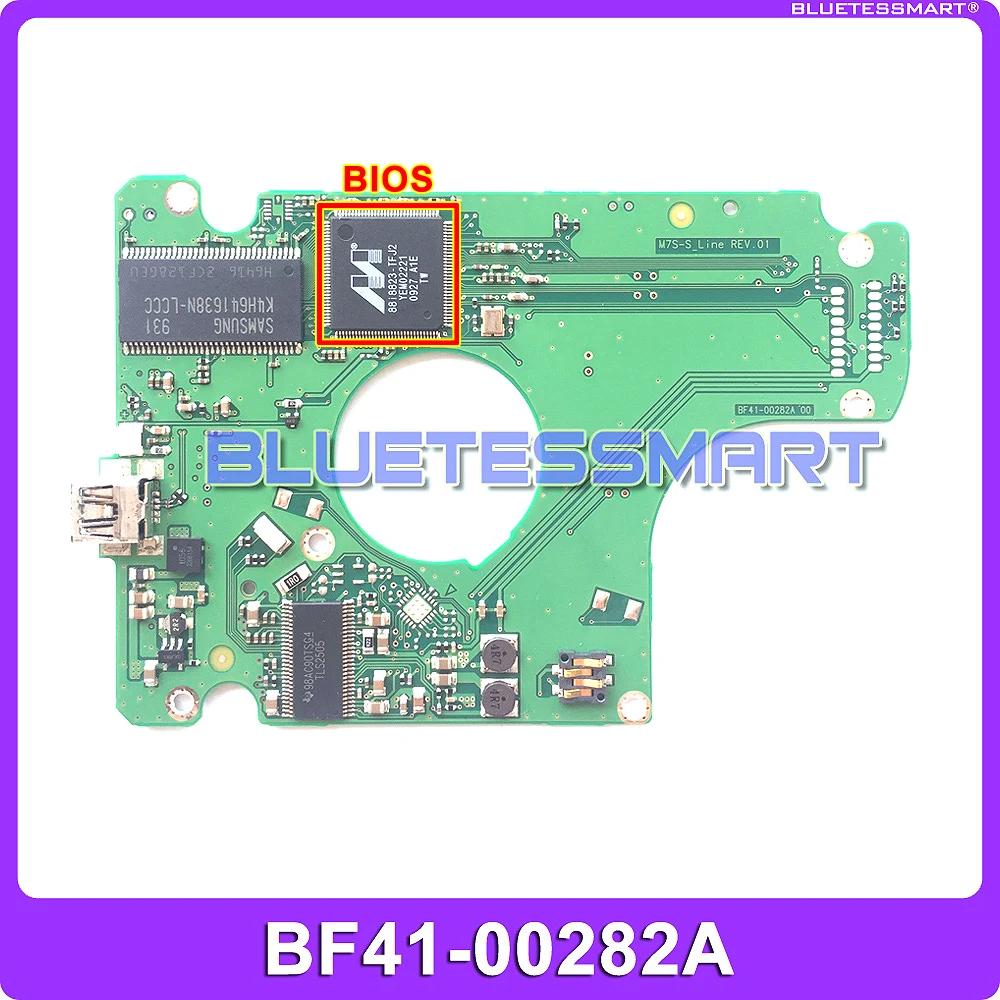 USB 2.0 hard drive PCB board BF41-00282A M7S-S LINE REV.01 for Samsung HM3221X , HM502JX
USB 2.0 hard drive PCB board BF41-00282A M7S-S LINE REV.01 for Samsung HM3221X , HM502JX